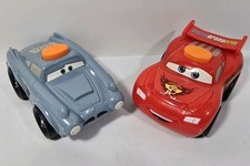 Lot Of 2 Mattel Disney Pixar Cars 2 Fisher Price Talking McQueen Finn Flashlight