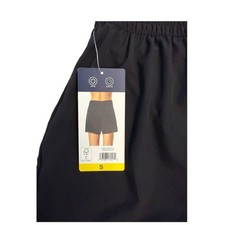 NWT Lands' End Women's Swim Shorts S Black Boardshorts Cover-Up UPF 50