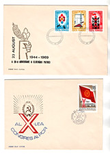 FDC Romania, Romania, 1969, Anniversary and Congress, Mi 2786-2788-89 Complete Set