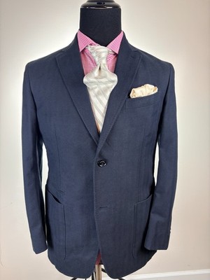 RECENT! Ermenegildo ZEGNA Modern 2Btn Black Sport Jacket 42 S / R
