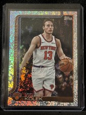 2025-26 Topps Basketball Tyler Kolek Silver Sand Glitter #20 Knicks