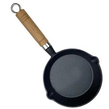 Outdoor Camping Mini Bratpfanne mit hitzebest?ndigem Holzgriff f��r Eier – Bild 11