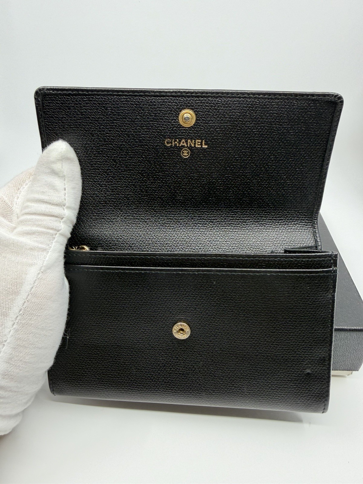Chanel Coco Button Long Wallet - image 4