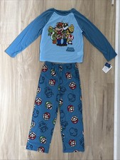 Nintendo Super Mario Boys Size 10 Pajama Set Brand New With Tags