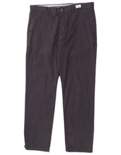 Tommy Hilfiger Mens Straight Chino Trousers W34 L30 Navy Blue Cotton AY12