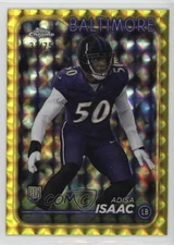 2024 Topps Chrome Rookies Yellow Geometric Refractor /75 Adisa Isaac Rookie RC