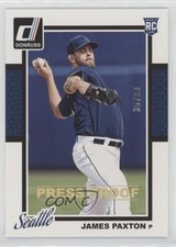 2014 Panini Donruss Press Proof Gold 35/99 James Paxton #334 13o2
