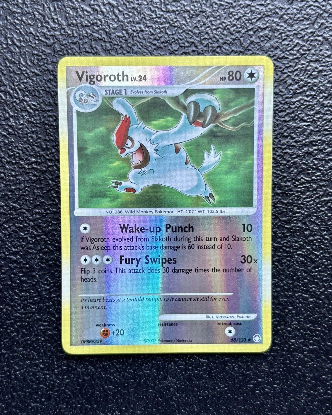 Pokémon TCG - Vigoroth 68/123 - Reverse Holo Rare - Mysterious Treasures *NM/LP