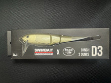 Swimbait Underground x Rago Baits 2oz 8in Floating D3 - Bone (NEW IN BOX)