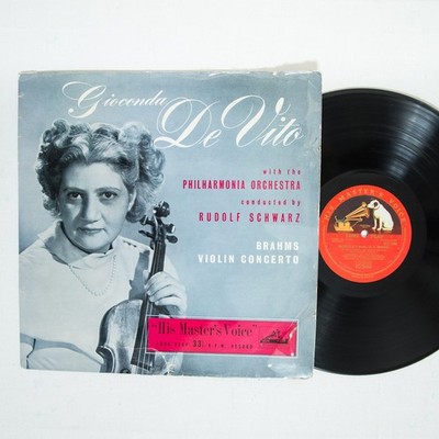 ALP 1104 Gioconda De Vito Brahms Violin Concerto Schwarz HMV 1st R/G Mono Ed1