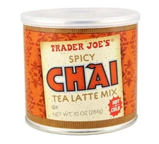 Trader Joe's Spicy Chai Black Tea Latte Mix Cinnamon Ginger Cardamom 10 oz