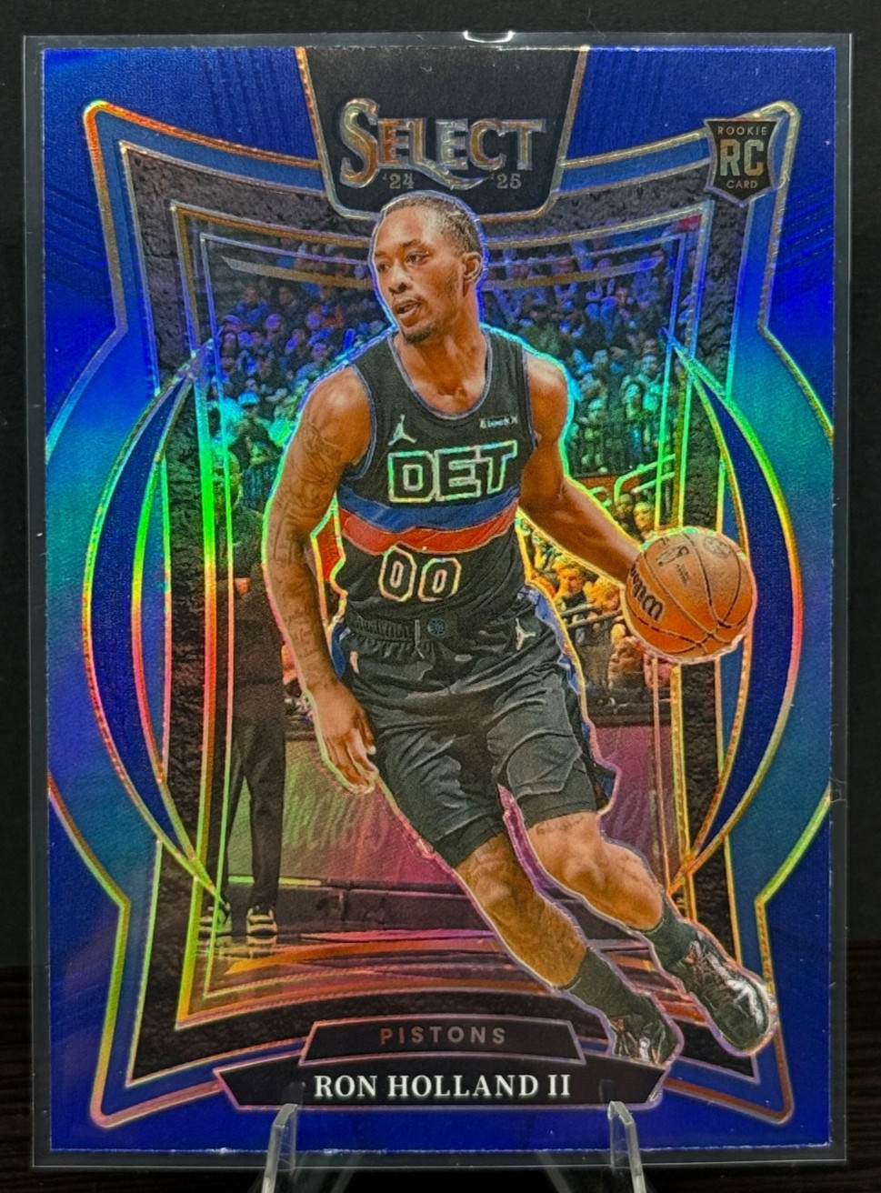 2024-25 Panini Select - Concourse Ron Holland II #74 Blue Prizm (RC)