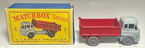 Matchbox Lesney #3 Bedford Tipper Truck With Box