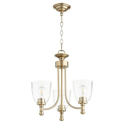 Rossington - 3 Light Chandelier in Quorum Home Collection style - 18 inches wide