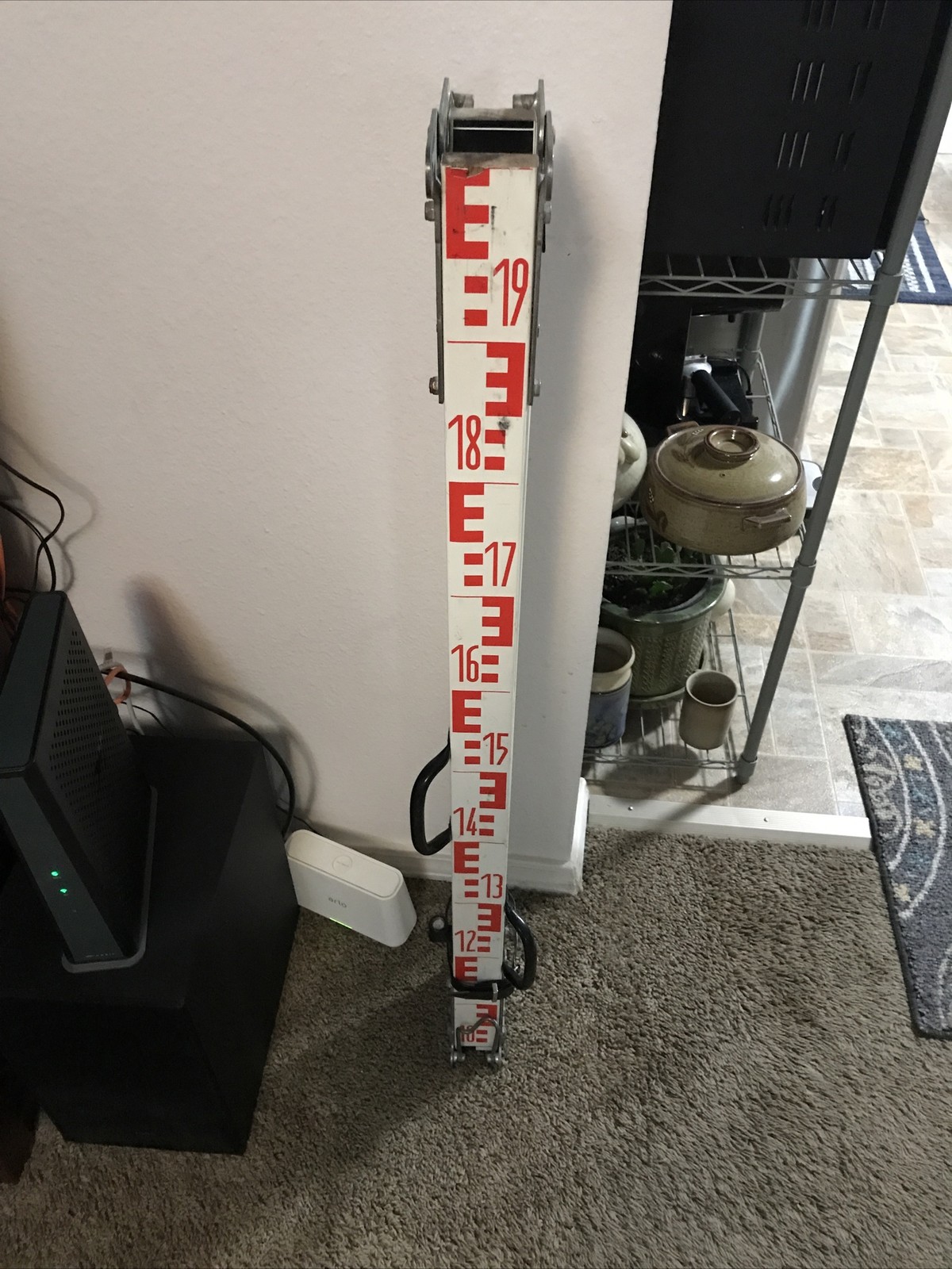 Vintage Carl Zeiss - 4 Meter Wooden Folding Digital/Optical/Stadia/Survey Rod