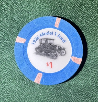 Paulson fantasy vintage cars 1926 model T Ford casino chip