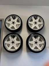 JDM 20" Work LS406 LS rims wheels and tires.  Staggered 20x9 and 20x10