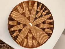 Vintage 16 Inch African Handwoven Botswana Harvest Basket