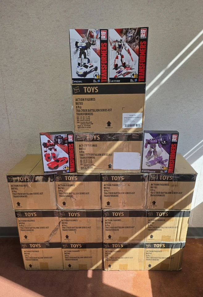 Transformer Generations Cyber Battalion Series Case of 8 Hasbro *New* - Image 3 of 4