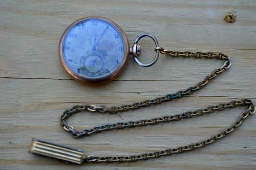 Antique ELGIN Gold Pocket Watch No. 108 Works Early 1900s' B & B Royal 20 Years