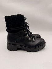 Women’s Aquatalia Coralie 40mm hiking boots Black Leather Size 8