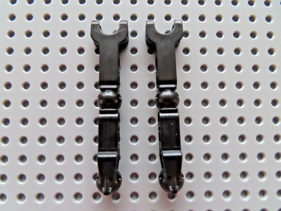 Lego 2 x Hero Factory  Arm lang Kugel Sockel 90613 schwarz 2282 2194