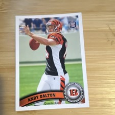 TOPPS 2011 ROOKIE #70 ANDY DALTON CINCINNATI BENGALS FOOTBALL NFL CARD. rookie card picture