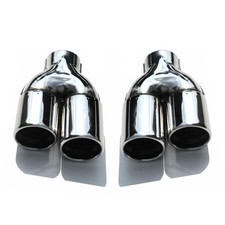 Auspuffblende Endrohr für Mercedes E Klasse C207 A207 2009-2016 Chrom 2tlg