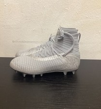 Under Armour UA Highlight 2 MC Knit Silver Football Cleats Size 10 3027304-099 