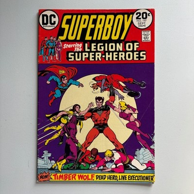 SuperBoy Legion of Super Heroes #197 Bronze Age Timer Wolf DC Comics 1973