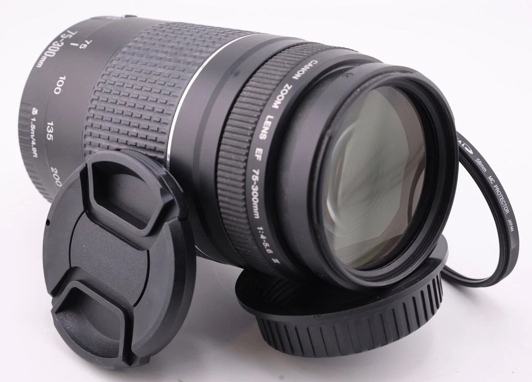 Preços baixos em Lentes de câmera Canon 75-300mm f/4-5.6 | eBay