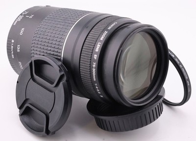 Canon EF 75-300mm 1:4-5.6 III lens for EOS 1D 5D 6D 7D 90D 80D T8i T7i SL2 70D