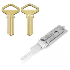 2-in-1 Stainless Steel Key Decoder Tool Preci...