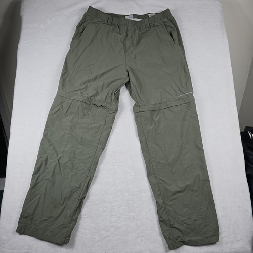 Columbia PFG Omni-Shade Convertible Men's Size Large Olive Pants - Bild 2 von 13