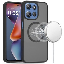 For Moto G 2025/2026/G Play 2026 Case Magnetic Circle Soft Touch Tempered Glass