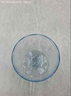 Clear Blue Fostoria Round Wine Glasses Lot Of 4 w/Plastic Bag — photo 3