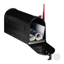 Image of US Mailbox American Post Box Retro Newspaper Box Weatherproof Red Coloured
