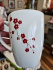 4 Corelle Coordinates Porcelain Hanami Garden Coffee Mug Cup red flowers square — photo 7