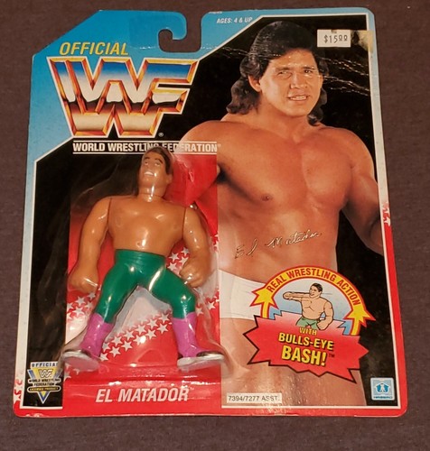 WWF HASBRO El Matador Tito Santana Blue Card 1992 ...