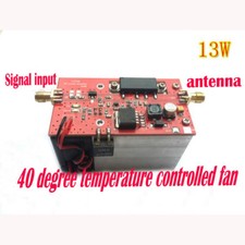 433MHZ 350-480MHZ 13W UHF RF Radio Power Amplifier AMP DMR  heatsink  Fan