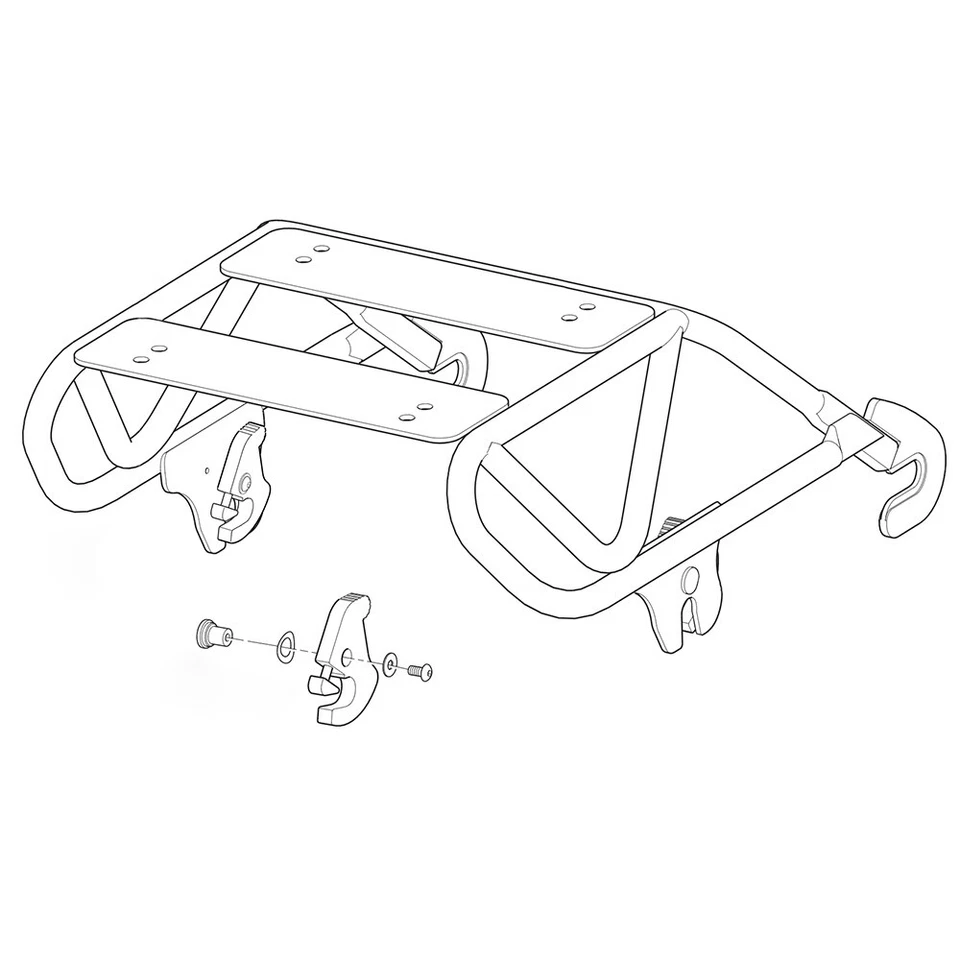 Sissy Bar Docking Latch Clip Kit For Harley Street Glide Special FLHXS 2014-2020 - Image 3 of 4