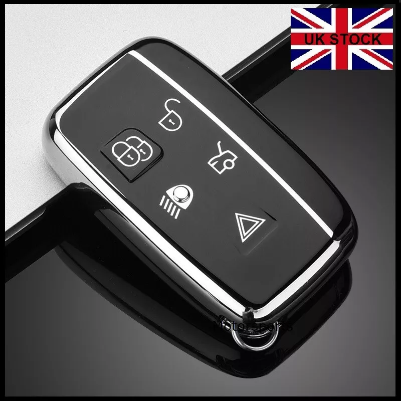 Black Key Cover For Range Rover Sport Evoque Vogue Velar 5 Button