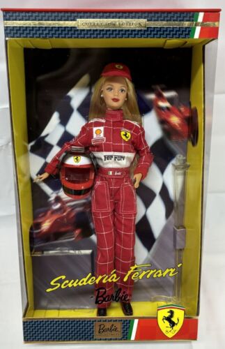 NRFB Vintage 2000 Scuderia Ferrari Barbie Doll #25636 Formula One 1 Grand Prix - Afbeelding 1 van 9