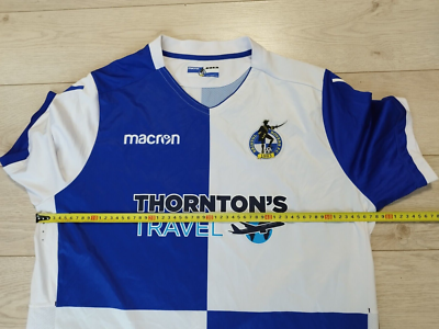Bristol Rovers football jersey 2019/2020 home shirt Macron size 3