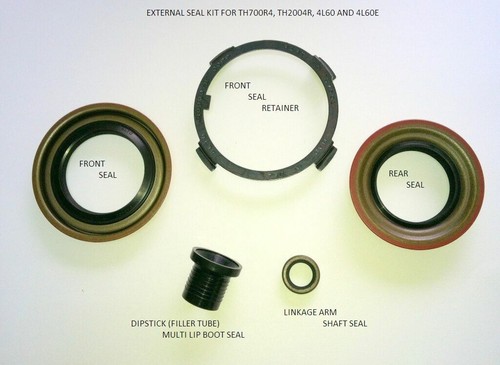 External Seal Rebuild Kit For 700R4 / 4L60E Transmission - Front, Rear & Pan Gasket 11 thumbnail image