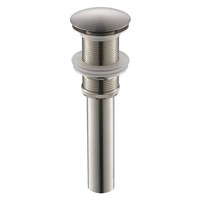 Yodel Brushed Nickel Pop-up Drain Without Overflow For Vessel Sinks on sale Yodel Brushed Nickel Pop-up Drain Without Overflow For Vessel Sinks on sale