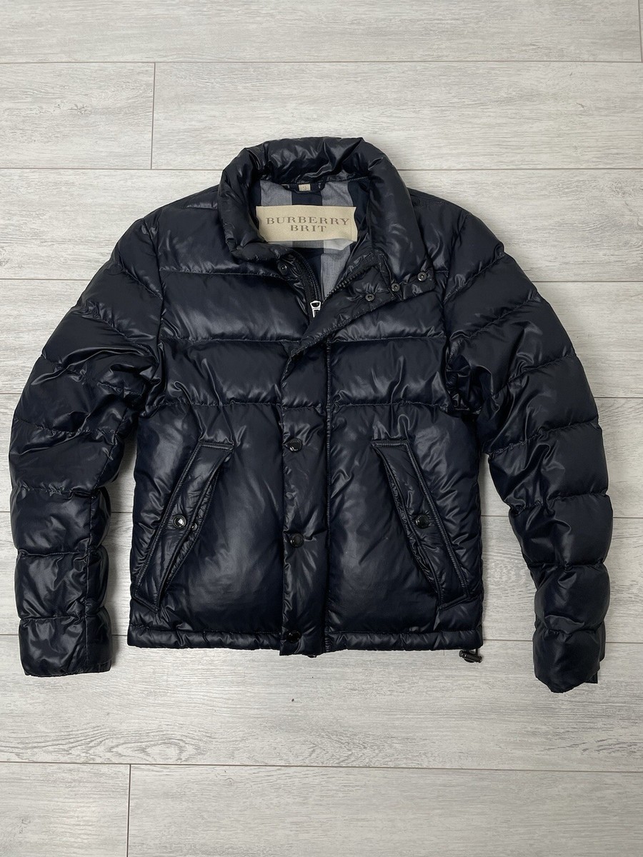 Burberry brit  ジャケット Burberry Brit Down Jacket Navy Blue Nova Check Size XS/S Men