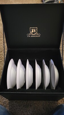 J.W. Krogman Set of 6 Soup Bowls in fine bone china Allingham Collection