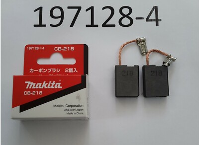 OEM Genuine MAKITA Carbon Brush Set 197128-4 CB-218 HM1802 H1812