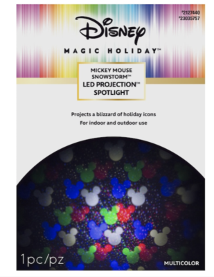 Disney Magic Holiday Mickey Mouse Snowstorm Christmas LED